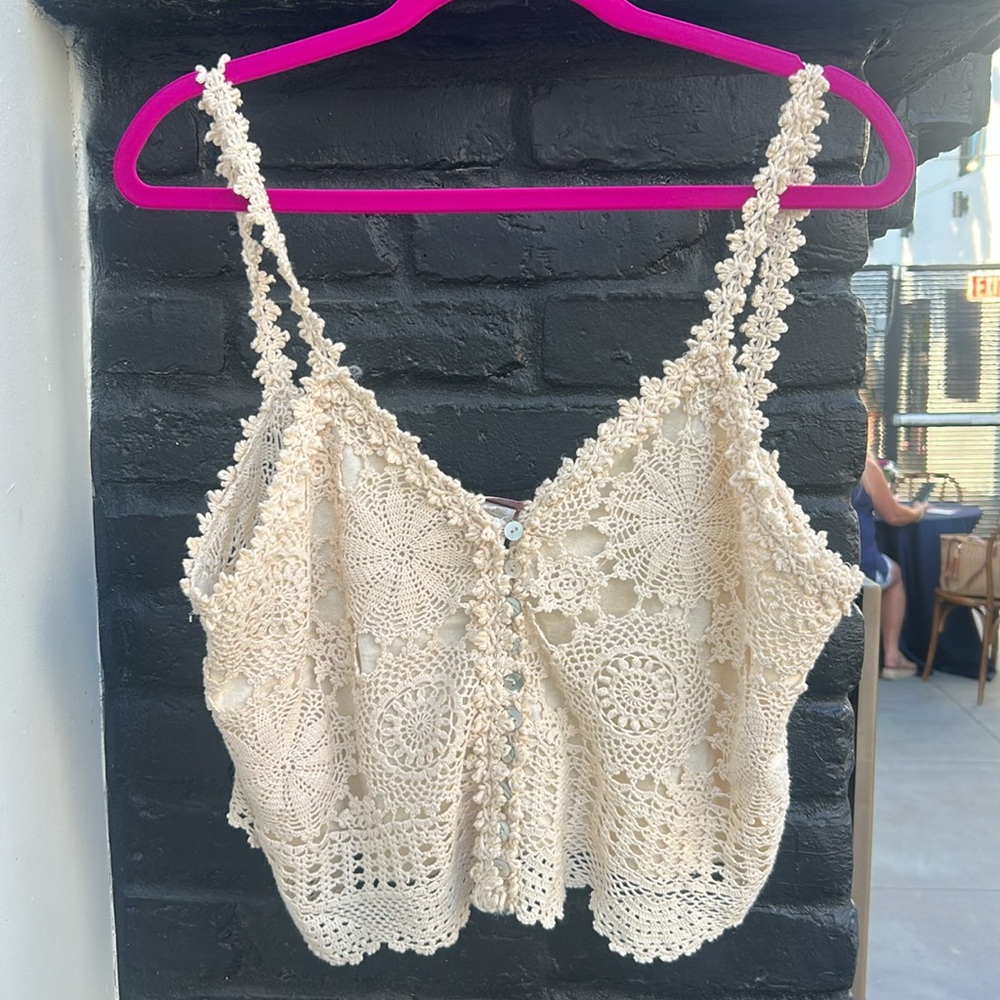 Posh Party OC CROCHET CROP TOP